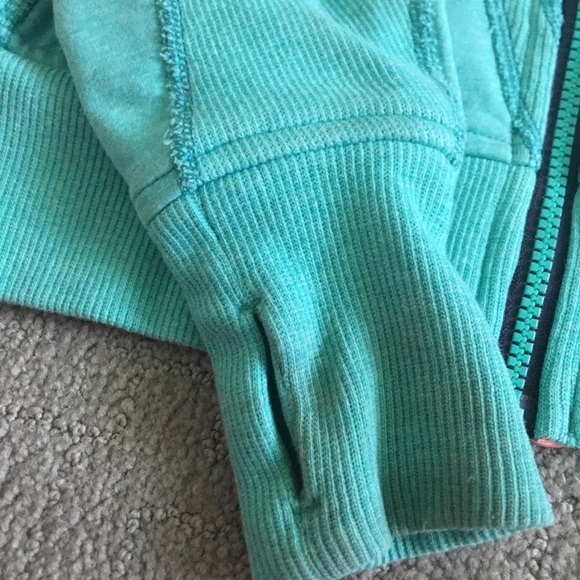 Teal Ivivva Lululemon Practice Jacket Girls zip up - Picture 5 of 6